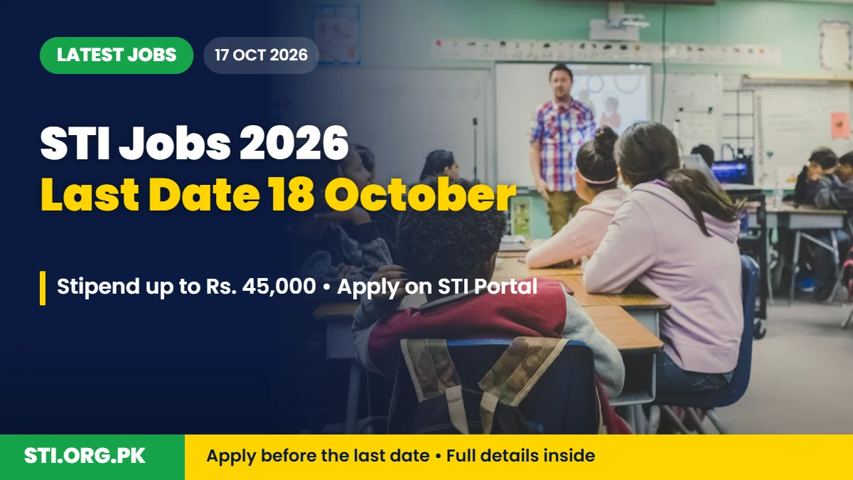 Latest Jobs: STI Jobs 2026 Last Date Is 18 October – Apply Before Midnight Latest Jobs: STI Jobs 2026 Last Date Is 18 October – Apply Before Midnight